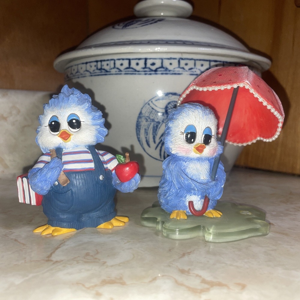 1999 Sunshine Promises Bluebird Figurines 7021 & 7024, Both Numbered‎
